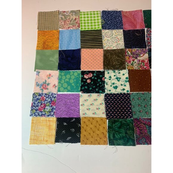 108-Piece 2.5" Cotton Quilting Squares Scrap Fabric Patchwork Lot - Picture 2 of 8